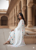 Heavy Embroidery Sequence Work Top-Bottom And Dupatta Set