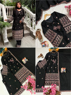 Roman Silk Cotton Kurt Plazzo Set Embroidery Work & Lace Work Border