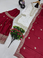 Eid Special Sharara Set Heavy Chinon, Embroidered Sequins