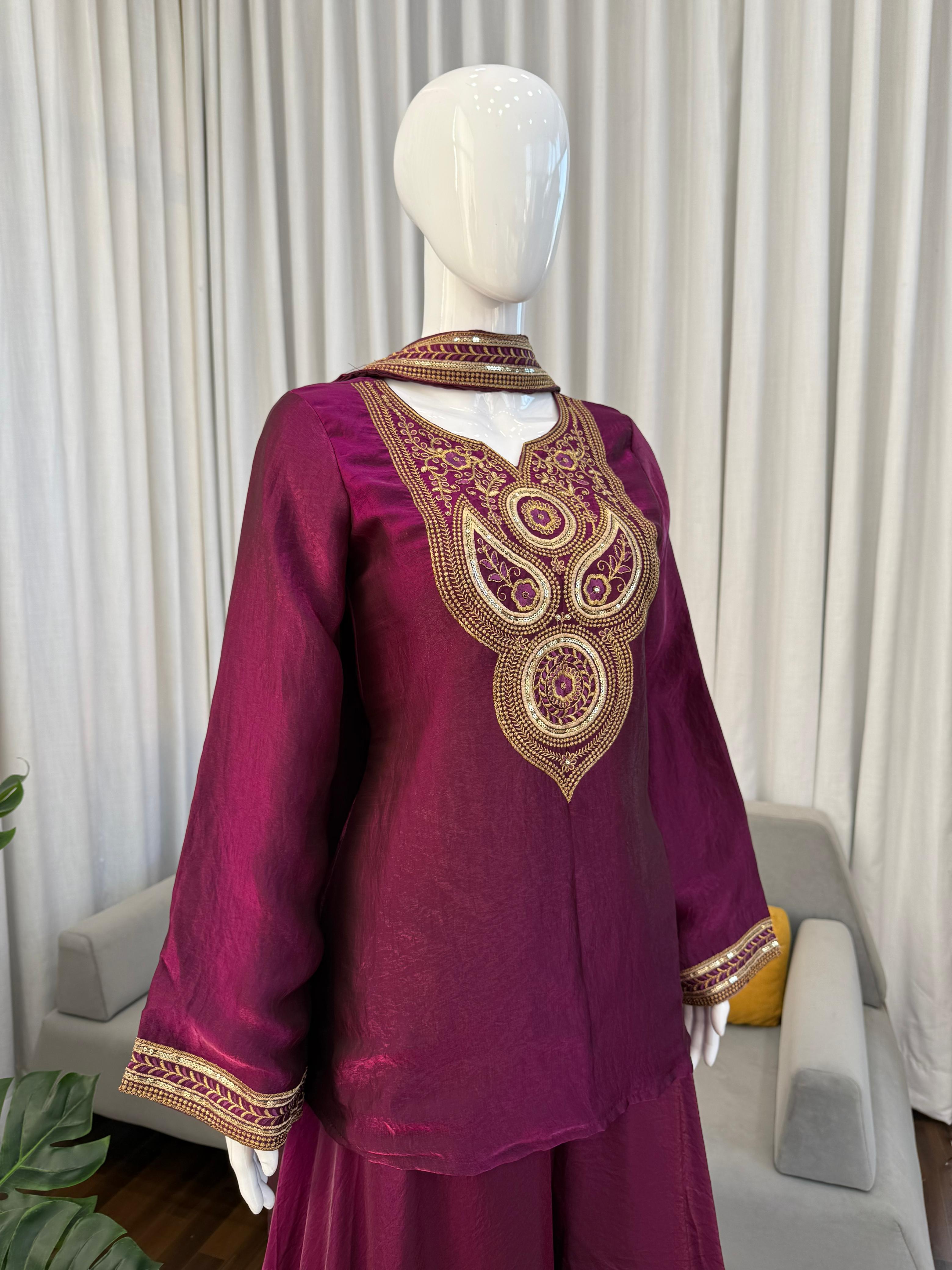 Designer Sharara Set – Elegant Ethnic Wear with Premium Fabric & Detailing