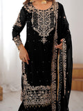 Designer Cording Dori Embroidery with Sequin &amp; Thread Detailing and Pearl work