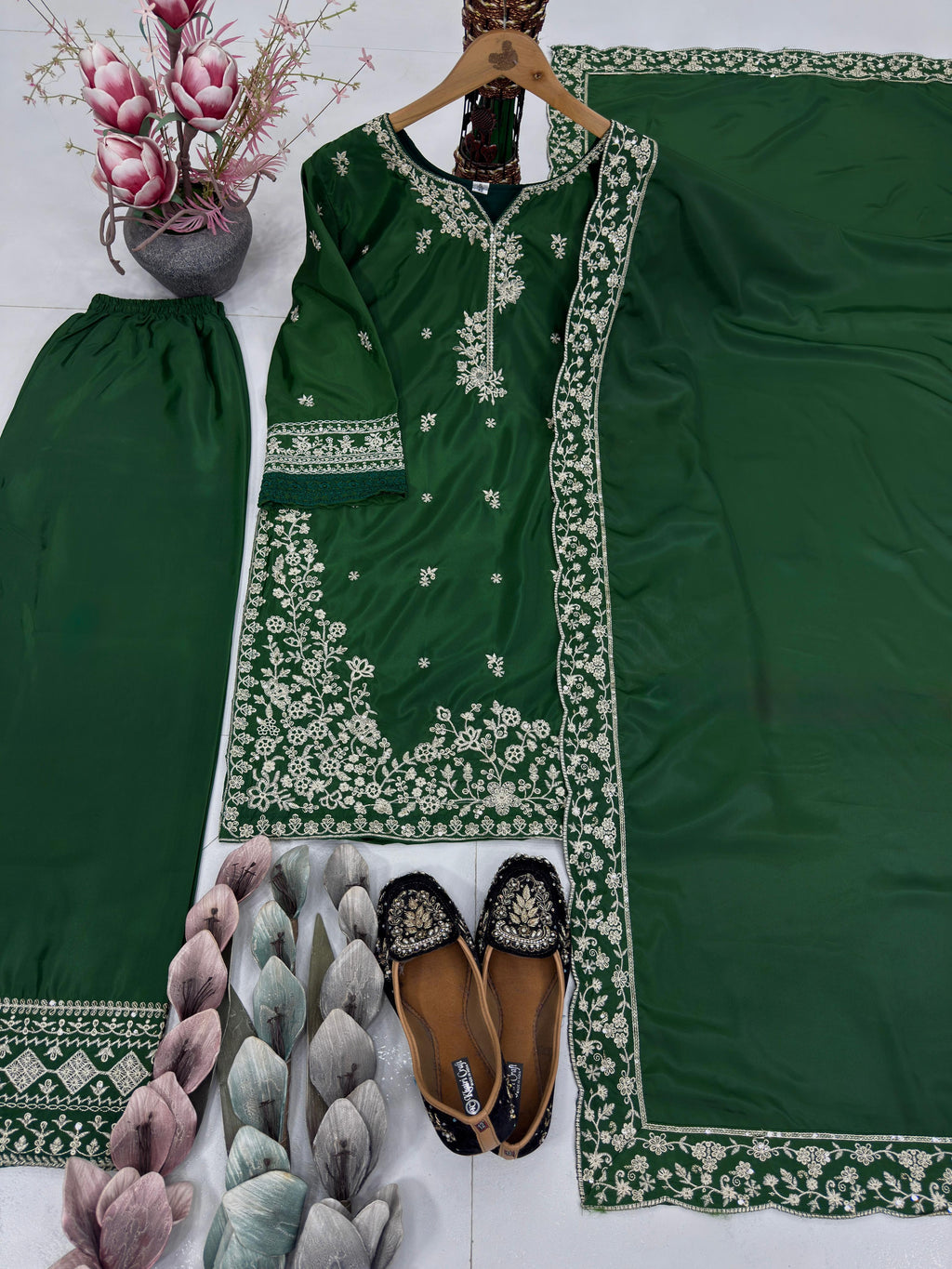 DESIGNER HEAVY FRANCH CRAP EMBROIDERED SEQUENCE WORK