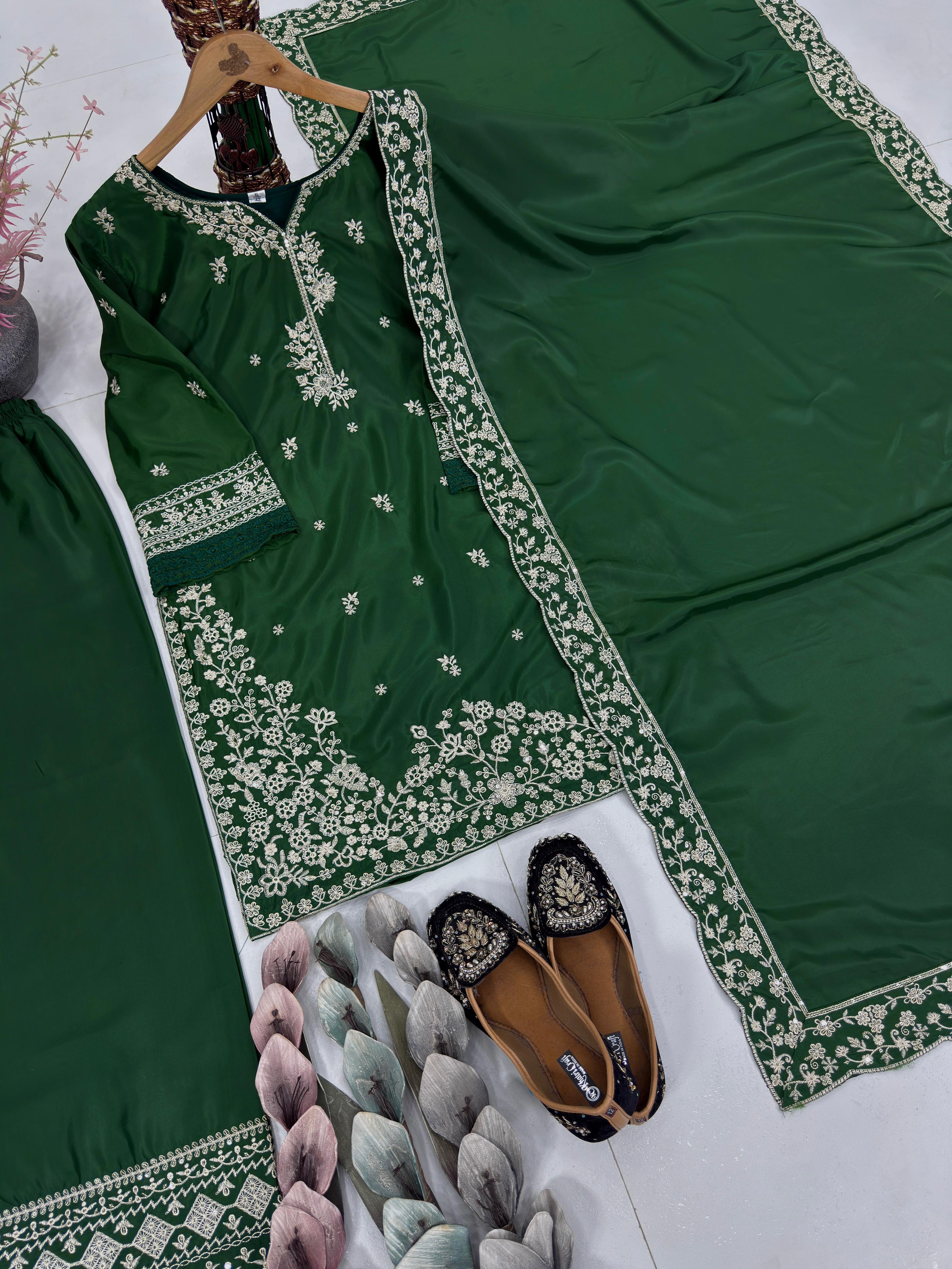 DESIGNER HEAVY FRANCH CRAP EMBROIDERED SEQUENCE WORK