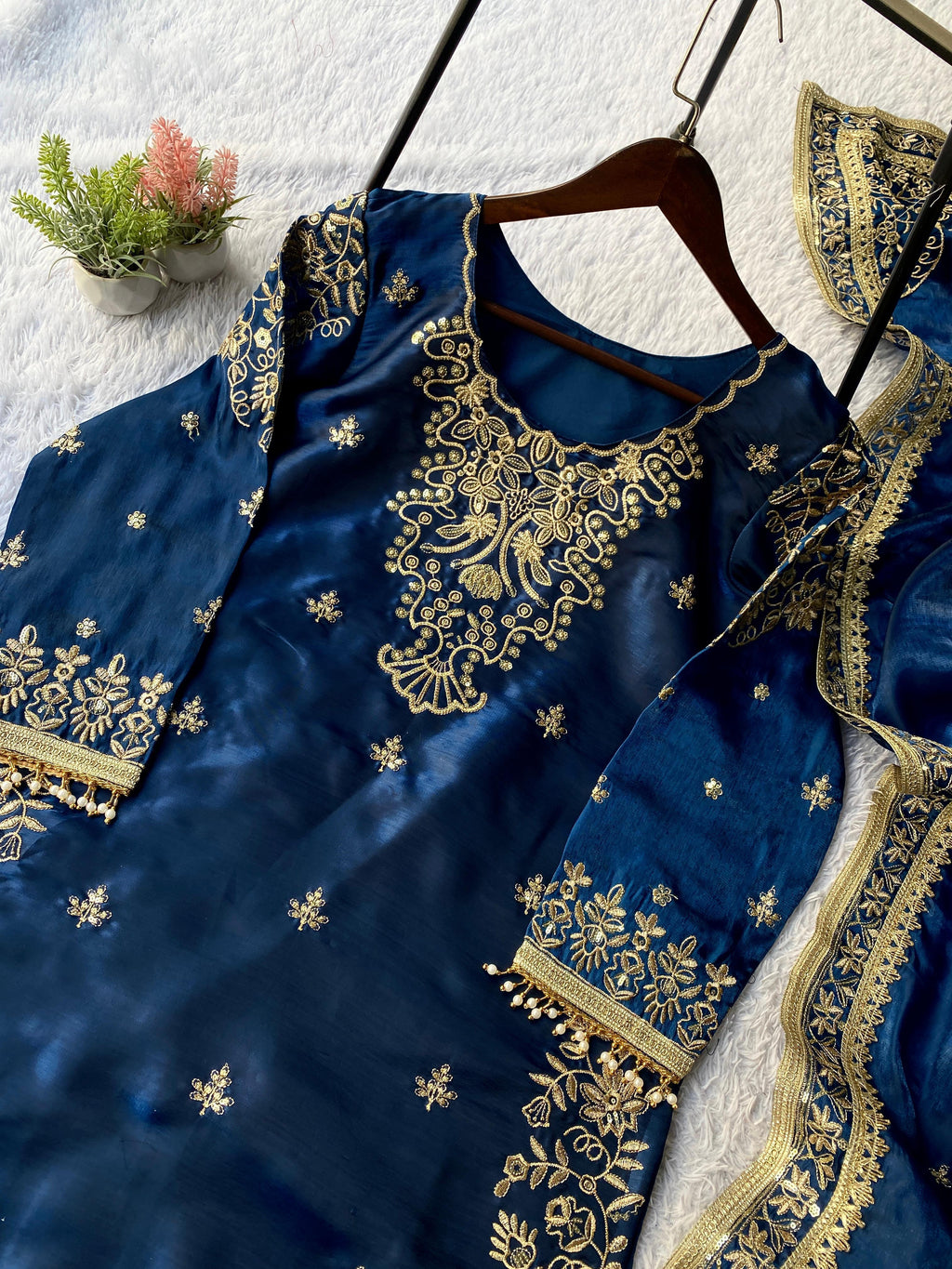 EXCLUSIVE AND TRENDY FOR WEDDING SEASON OUR SEQUENCE EMBROIDERY WORKED