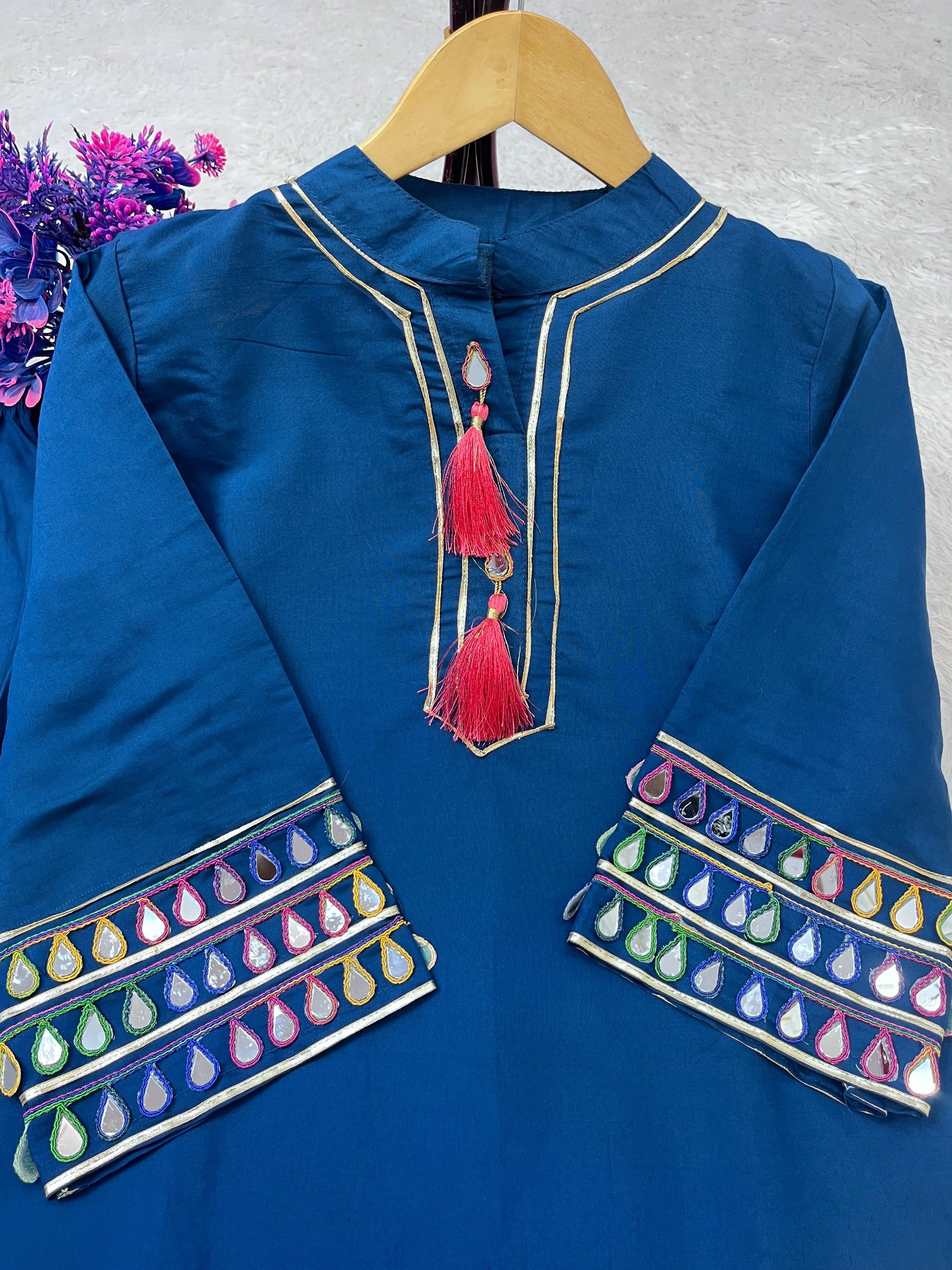 FESTIVAL SPECIAL REAL MIRROR WORK ON SILK FABRIC CO-ORD SETS