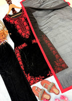 PREMIUM DESIGNER READYMADE TOP PLAZZO &amp; DUPATTA