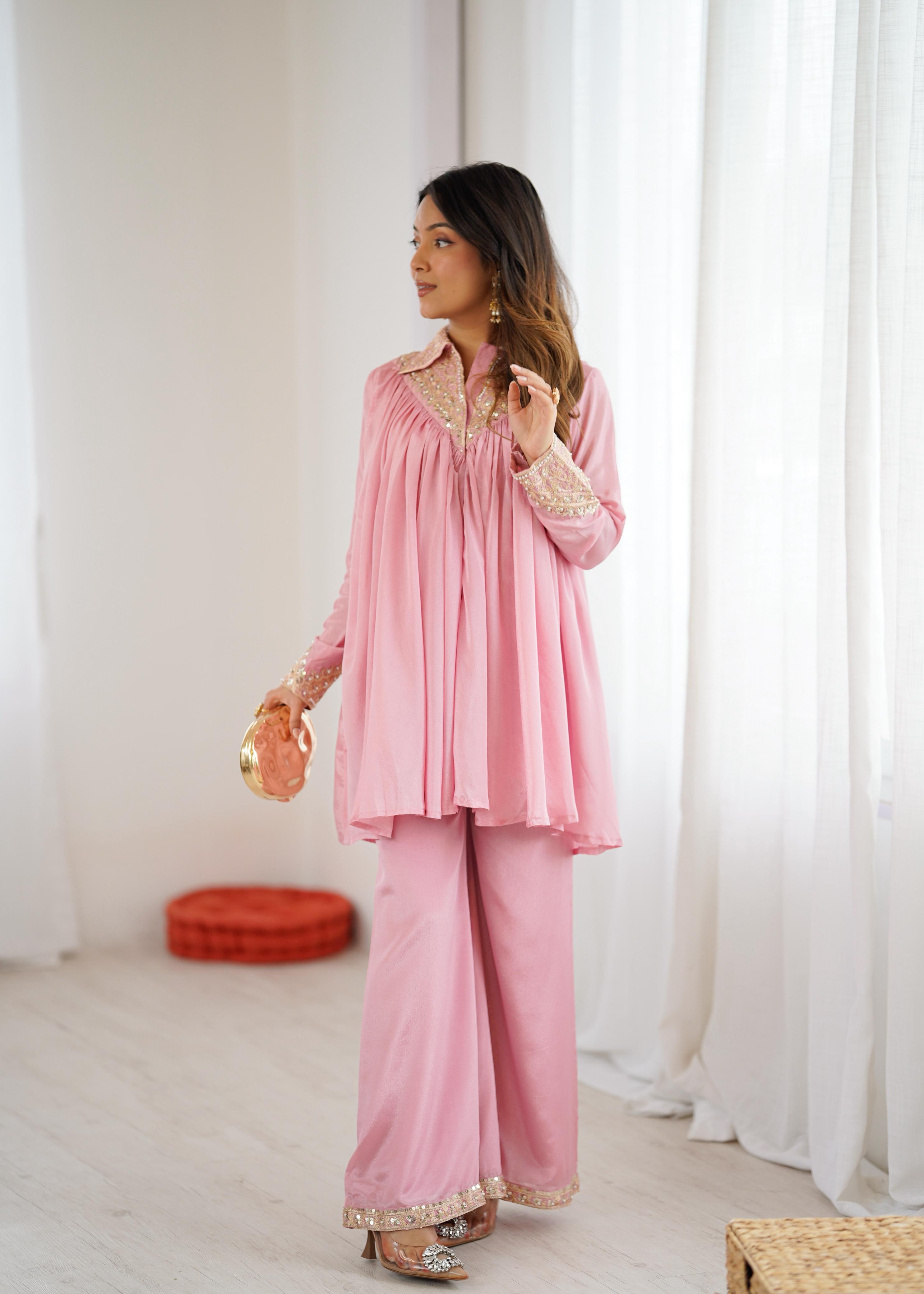 2-Piece Stylish Ensemble: Includes a well-fitted top and coordinated bottom