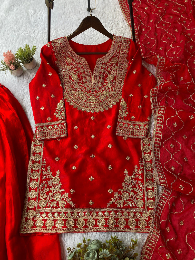 TRENDY FOR WEDDING SEASON OUR CORDING SEQUENCE EMBROIDERY WORKED
