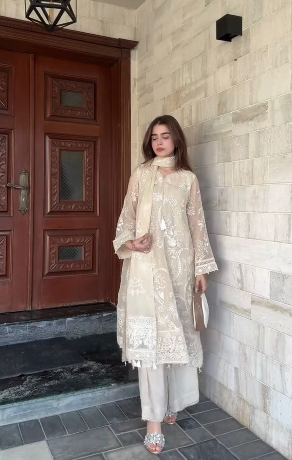 PREMIUM DESIGNER READYMADE TOP PLAZZO DUPATTA SET